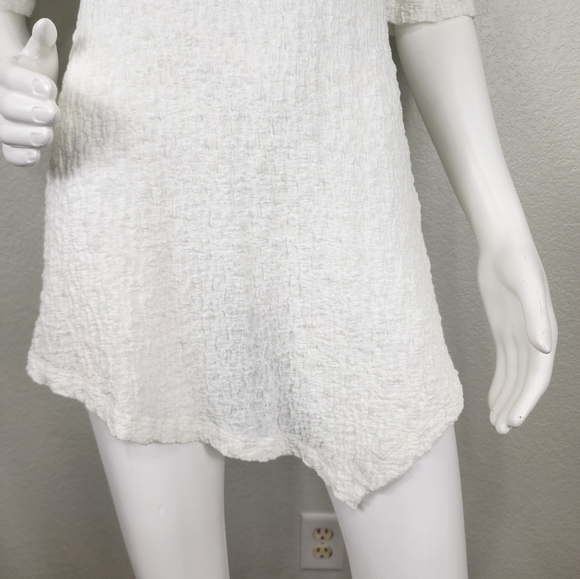 Peck & Peck Half Sleeve White Asymmetrical Tunic Size S - Picture 8 of 12